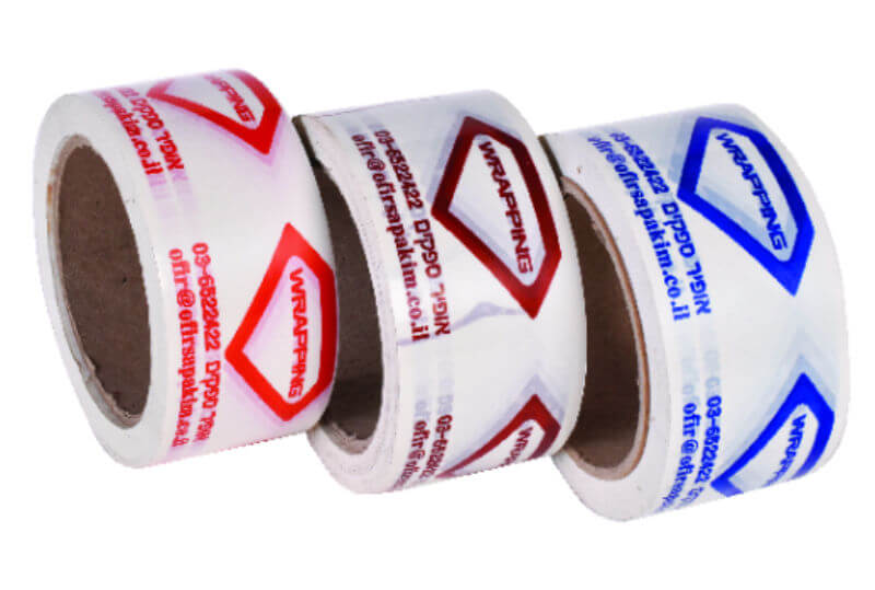 סרטי הדבקה מודפסים צבע אחד PVC